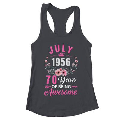 Awesome Since 1956 70 Years Old July 70th Birthday Women Shirt & Tank Top | teecentury