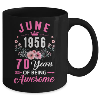 Awesome Since 1956 70 Years Old June 70th Birthday Women Mug | teecentury