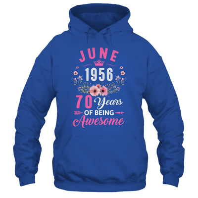 Awesome Since 1956 70 Years Old June 70th Birthday Women Shirt & Tank Top | teecentury