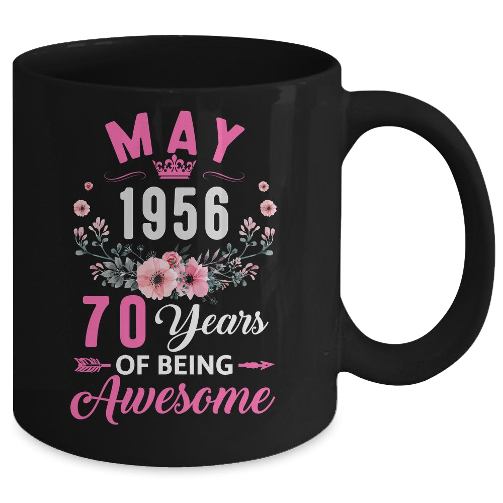 Awesome Since 1956 70 Years Old May 70th Birthday Women Mug | teecentury