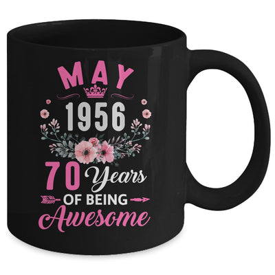 Awesome Since 1956 70 Years Old May 70th Birthday Women Mug | teecentury