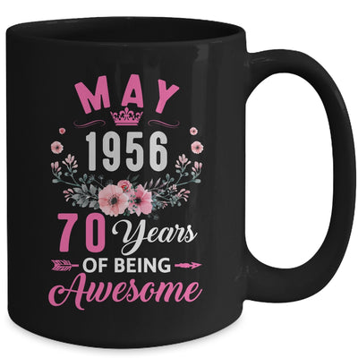 Awesome Since 1956 70 Years Old May 70th Birthday Women Mug | teecentury