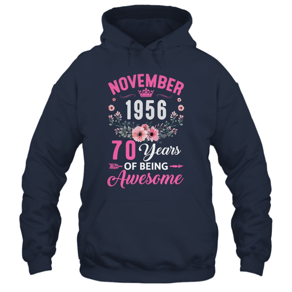 Awesome Since 1956 70 Years Old November 70th Birthday Women Shirt & Tank Top | teecentury