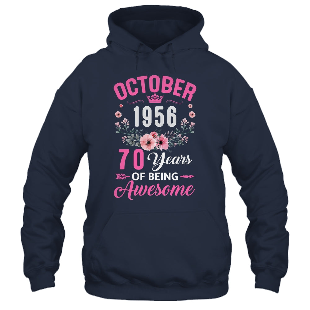 Awesome Since 1956 70 Years Old October 70th Birthday Women Shirt & Tank Top | teecentury
