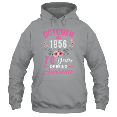 Awesome Since 1956 70 Years Old October 70th Birthday Women Shirt & Tank Top | teecentury