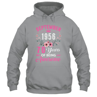 Awesome Since 1956 70 Years Old September 70th Birthday Women Shirt & Tank Top | teecentury