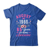 Awesome Since 1960 65 Years Old August 65th Birthday Women Shirt & Tank Top | teecentury