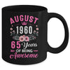 Awesome Since 1960 65 Years Old August 65th Birthday Women Mug | teecentury