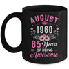 Awesome Since 1960 65 Years Old August 65th Birthday Women Mug | teecentury