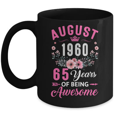 Awesome Since 1960 65 Years Old August 65th Birthday Women Mug | teecentury