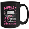 Awesome Since 1960 65 Years Old August 65th Birthday Women Mug | teecentury