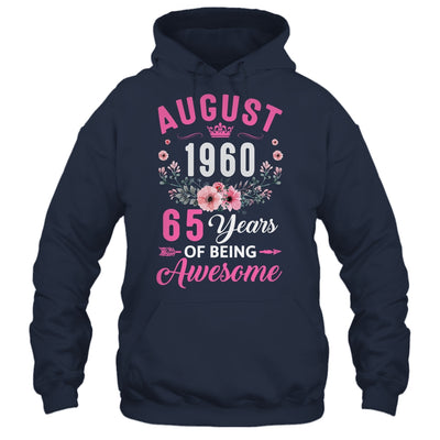 Awesome Since 1960 65 Years Old August 65th Birthday Women Shirt & Tank Top | teecentury