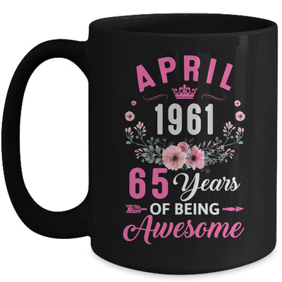 Awesome Since 1961 65 Years Old April 65th Birthday Women Mug | teecentury