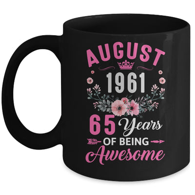 Awesome Since 1961 65 Years Old August 65th Birthday Women Mug | teecentury