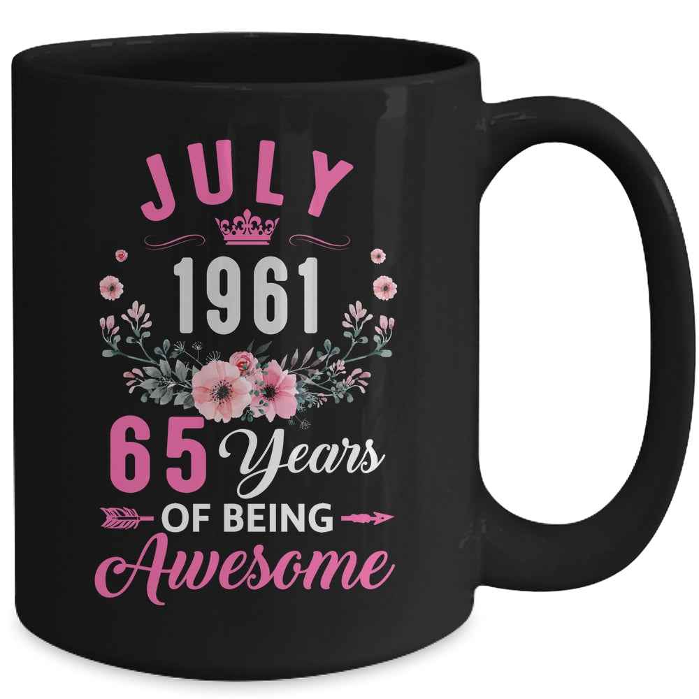 Awesome Since 1961 65 Years Old July 65th Birthday Women Mug | teecentury