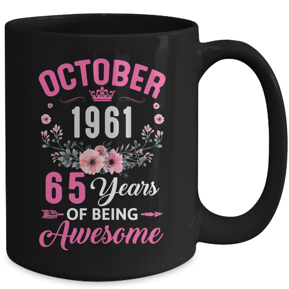 Awesome Since 1961 65 Years Old October 65th Birthday Women Mug | teecentury