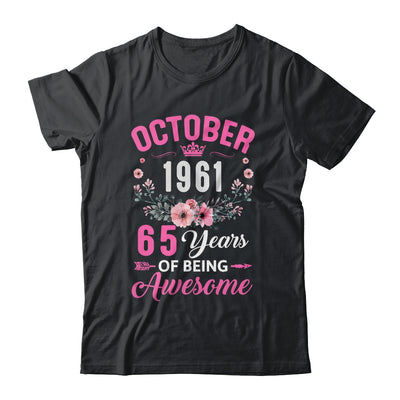 Awesome Since 1961 65 Years Old October 65th Birthday Women Shirt & Tank Top | teecentury