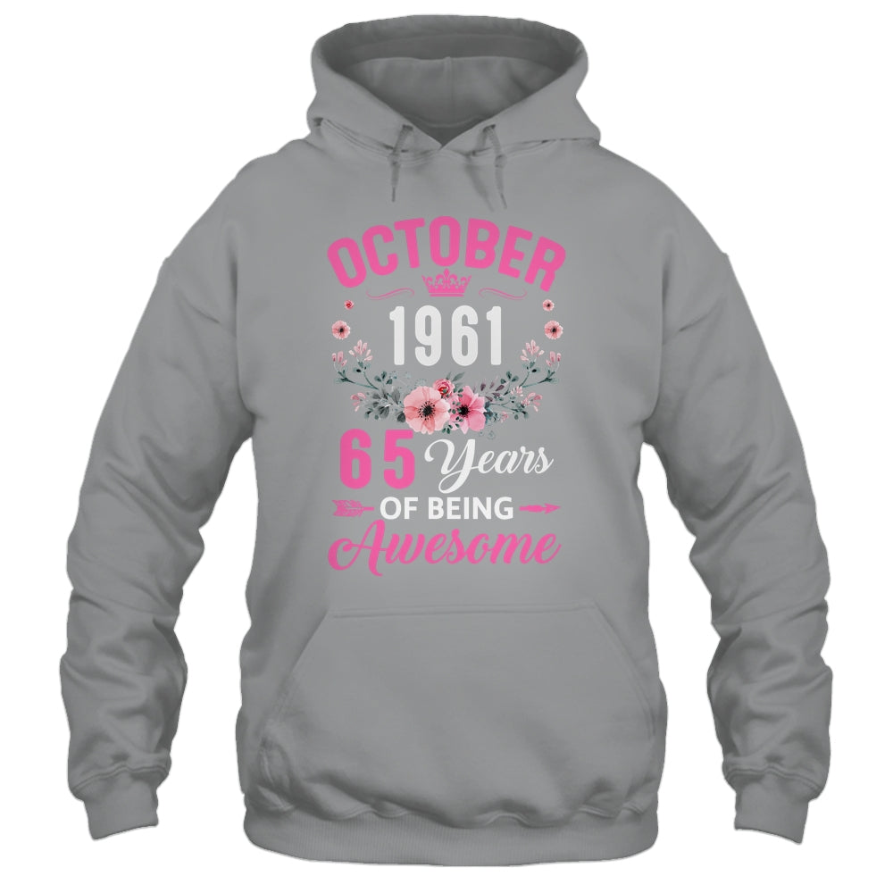 Awesome Since 1961 65 Years Old October 65th Birthday Women Shirt & Tank Top | teecentury