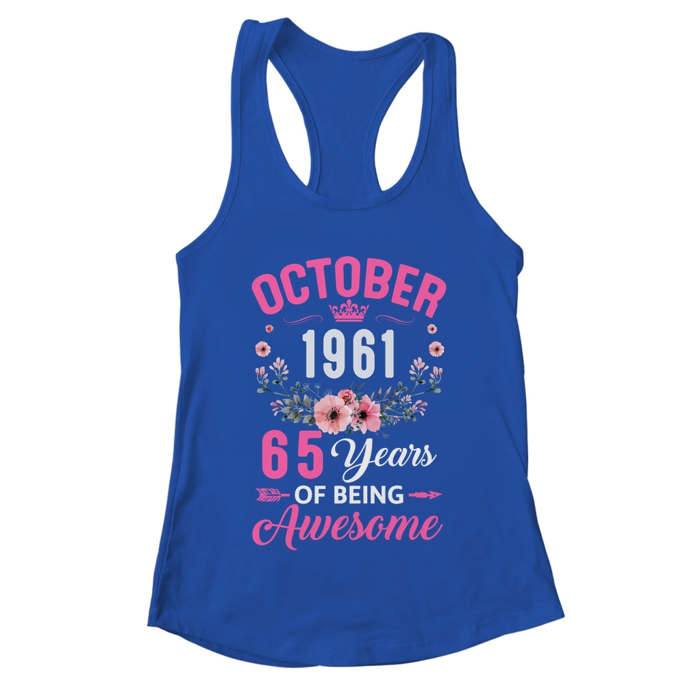 Awesome Since 1961 65 Years Old October 65th Birthday Women Shirt & Tank Top | teecentury
