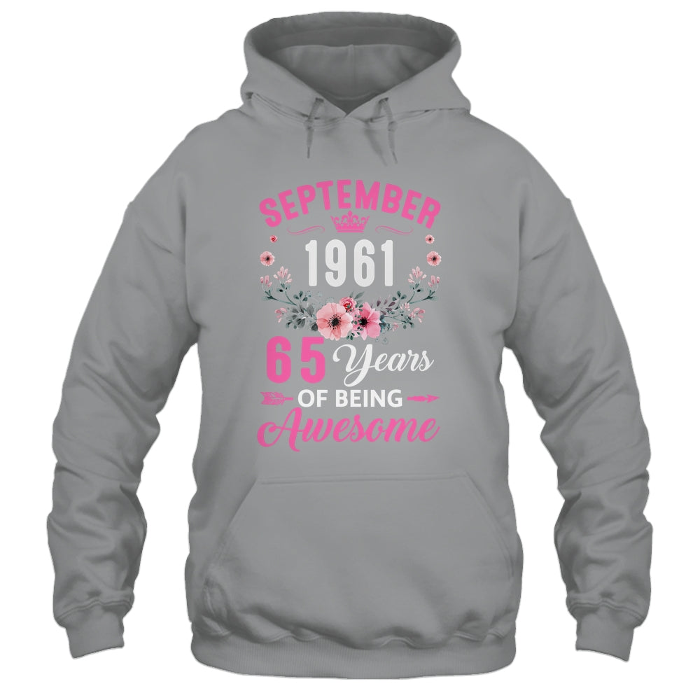 Awesome Since 1961 65 Years Old September 65th Birthday Women Shirt & Tank Top | teecentury