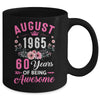 Awesome Since 1965 60 Years Old August 60th Birthday Women Mug | teecentury