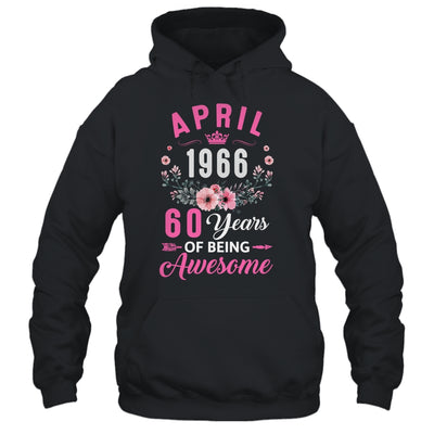 Awesome Since 1966 60 Years Old April 60th Birthday Women Shirt & Tank Top | teecentury