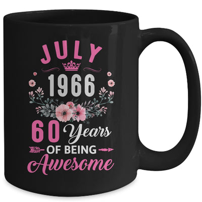 Awesome Since 1966 60 Years Old July 60th Birthday Women Mug | teecentury