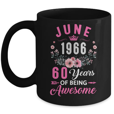 Awesome Since 1966 60 Years Old June 60th Birthday Women Mug | teecentury