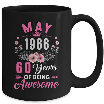 Awesome Since 1966 60 Years Old May 60th Birthday Women Mug | teecentury