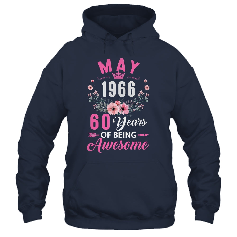 Awesome Since 1966 60 Years Old May 60th Birthday Women Shirt & Tank Top | teecentury