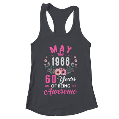 Awesome Since 1966 60 Years Old May 60th Birthday Women Shirt & Tank Top | teecentury