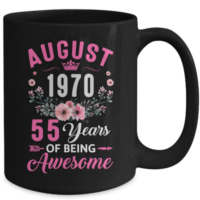 Awesome Since 1970 55 Years Old August 55th Birthday Women Mug | teecentury