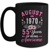 Awesome Since 1970 55 Years Old August 55th Birthday Women Mug | teecentury