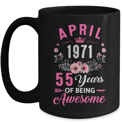Awesome Since 1971 55 Years Old April 55th Birthday Women Mug | teecentury