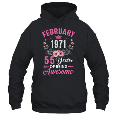 Awesome Since 1971 55 Years Old February 55th Birthday Women Shirt & Tank Top | teecentury