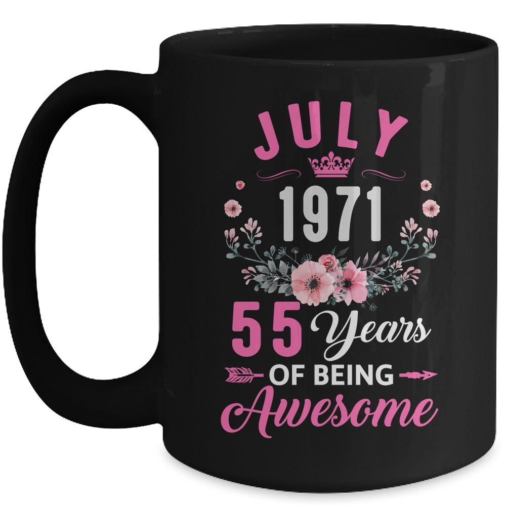 Awesome Since 1971 55 Years Old July 55th Birthday Women Mug | teecentury
