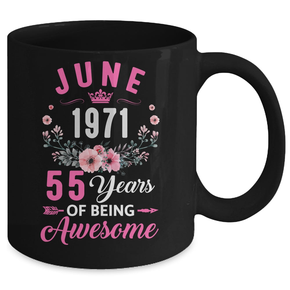 Awesome Since 1971 55 Years Old June 55th Birthday Women Mug | teecentury
