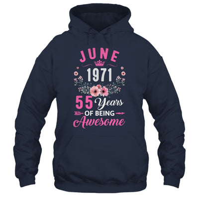 Awesome Since 1971 55 Years Old June 55th Birthday Women Shirt & Tank Top | teecentury