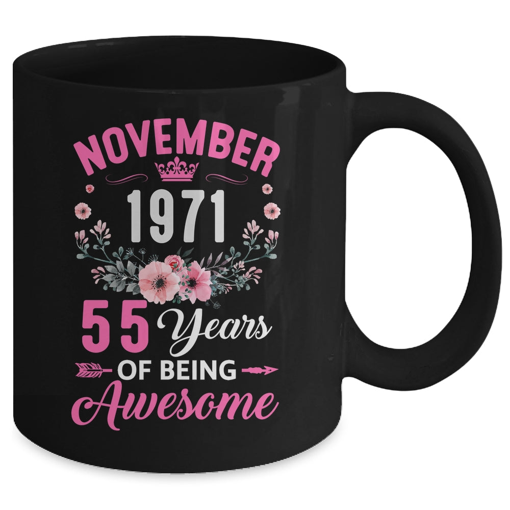 Awesome Since 1971 55 Years Old November 55th Birthday Women Mug | teecentury