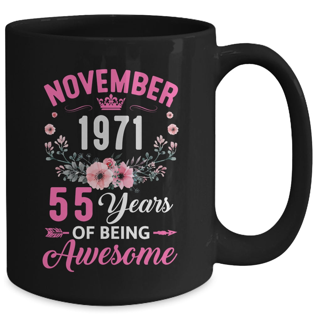 Awesome Since 1971 55 Years Old November 55th Birthday Women Mug | teecentury