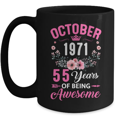 Awesome Since 1971 55 Years Old October 55th Birthday Women Mug | teecentury