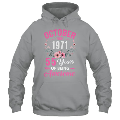 Awesome Since 1971 55 Years Old October 55th Birthday Women Shirt & Tank Top | teecentury