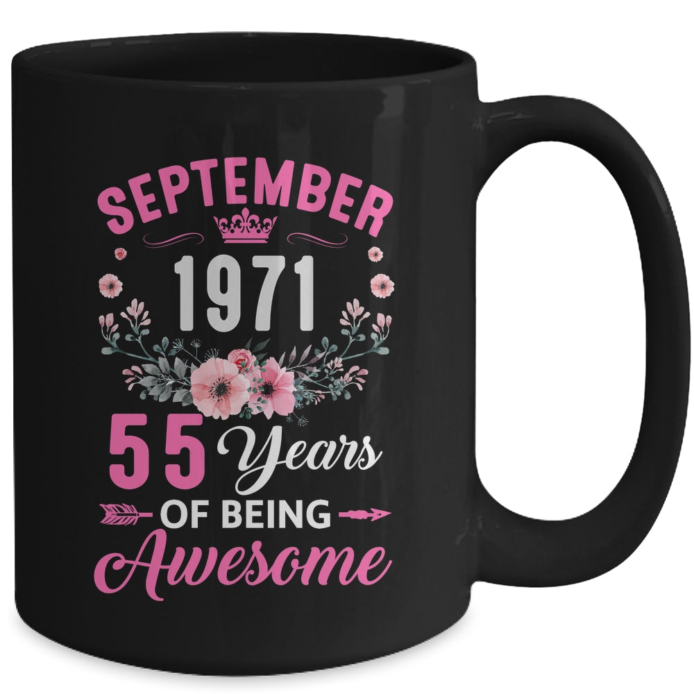 Awesome Since 1971 55 Years Old September 55th Birthday Women Mug | teecentury