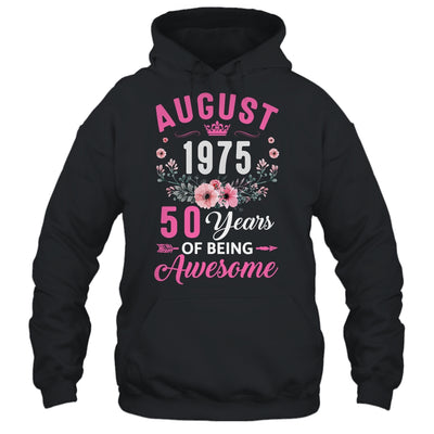 Awesome Since 1975 50 Years Old August 50th Birthday Women Shirt & Tank Top | teecentury