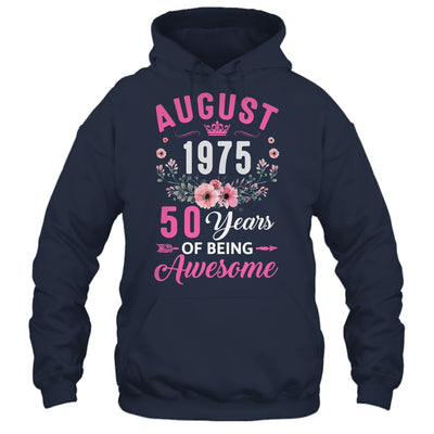 Awesome Since 1975 50 Years Old August 50th Birthday Women Shirt & Tank Top | teecentury