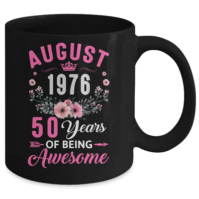 Awesome Since 1976 50 Years Old August 50th Birthday Women Mug | teecentury