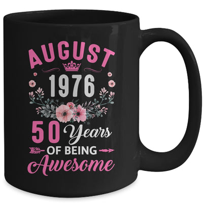 Awesome Since 1976 50 Years Old August 50th Birthday Women Mug | teecentury