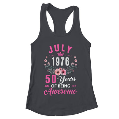 Awesome Since 1976 50 Years Old July 50th Birthday Women Shirt & Tank Top | teecentury