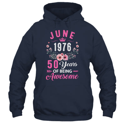Awesome Since 1976 50 Years Old June 50th Birthday Women Shirt & Tank Top | teecentury