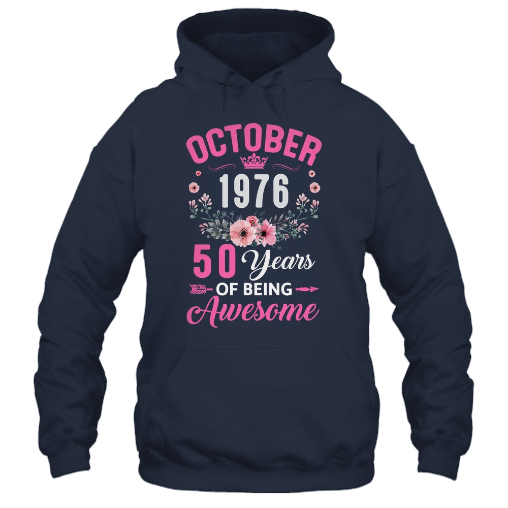 Awesome Since 1976 50 Years Old October 50th Birthday Women Shirt & Tank Top | teecentury